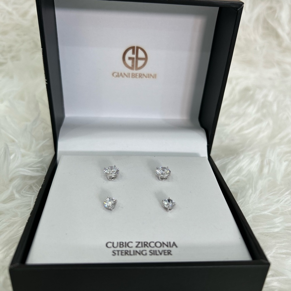 Giani Bernini Sterling Silver Cubic Zirconia Earrings